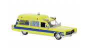 BREKINA 19779 Cadillac Miller Meteor Ambulance, 1966, Dallas Ambulance, 1:87