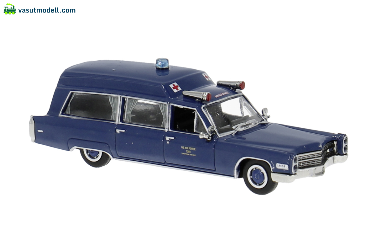 BREKINA 19788 Brekina, Cadillac Miller-Meteor Ambulance, 1966, U.S. Air Force, 1:87 BREKINA 19788 Brekina, Cadillac Miller-Meteor Ambulance, 1966, U.S. Air Force, 1:87