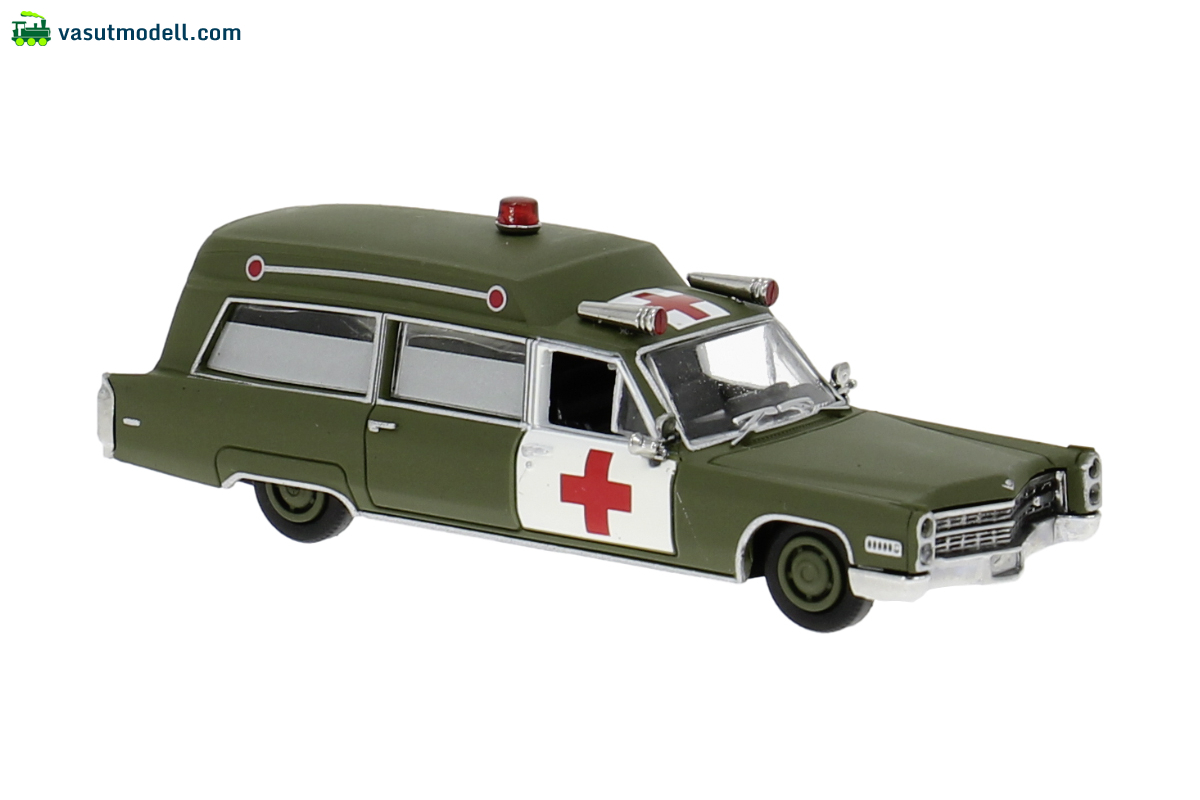 BREKINA 19789 Brekina, Cadillac Miller-Meteor Ambulance, 1966, U.S. Army, 1:87 BREKINA 19789 Brekina, Cadillac Miller-Meteor Ambulance, 1966, U.S. Army, 1:87