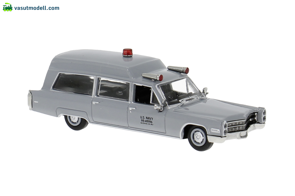 BREKINA 19790 Brekina, Cadillac Miller-Meteor Ambulance, 1966, U.S. Navy, 1:87 BREKINA 19790 Brekina, Cadillac Miller-Meteor Ambulance, 1966, U.S. Navy, 1:87