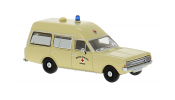 BREKINA 20670 Brekina, Opel Rekord C KTW, hellbeige, 1968, DRK, 1:87