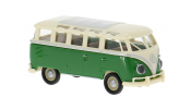 BREKINA 31854 Brekina, VW T1b Samba, hellbeige/grün, 1960, 1:87