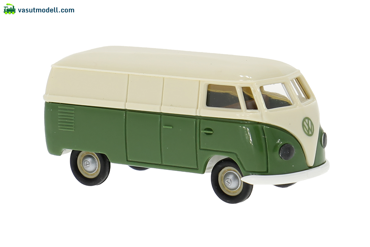 BREKINA 32077 Brekina, VW T1a Kasten, hellbeige/grün, 1950, 1:87 BREKINA 32077 Brekina, VW T1a Kasten, hellbeige/grün, 1950, 1:87
