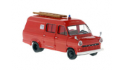 BREKINA 34161 Brekina, Ford Transit, rot/weiss, 1970, Feuerwehr, 1:87