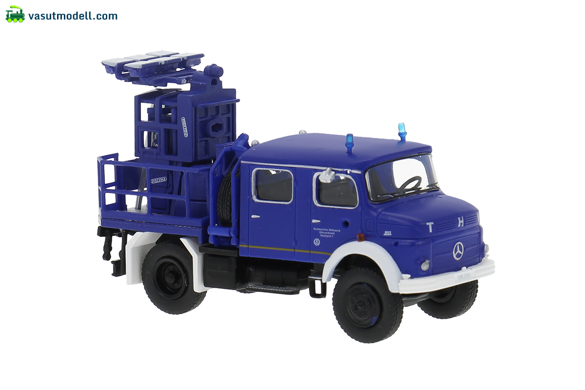 BREKINA 47195 Brekina, Mercedes LA 911 Lichtmastwagen, 1966, THW Stuttgart, 1:87 BREKINA 47195 Brekina, Mercedes LA 911 Lichtmastwagen, 1966, THW Stuttgart, 1:87