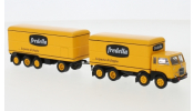 BREKINA 58435 Brekina Starline, Fiat 690 Millepiedi Kofferzug, 1960, Fredella, 1:87 BREKINA 58435 Brekina Starline, Fiat 690 Millepiedi Kofferzug, 1960, Fredella, 1:87
