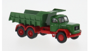 BREKINA 83306 Brekina, Magirus Jupiter Kipper, grün/rot, 1960, 1:87