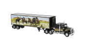 BREKINA 86255 Kenworth W 900 Koffer-SZ, schwarz/gold, 1977, 1:87