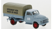 BREKINA 93519 Opel Blitz PP 88 Stückgut 1952, blaugraue Spedition,