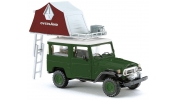 BUSCH 43014 Toyota J 4 mit Dachzelt Grün
