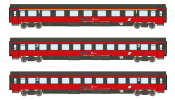(Egyéb gyártó) 24000 3er Set Personenwagen Amz+2xBmz ÖBB, Ep.V, EC 64