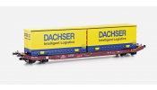 (Egyéb gyártó) 28409 MEHANO Konténerszállító teherkocsi, Dachser, Sgkkms 698, DB Cargo, VI (Egyéb gyártó) 28409 MEHANO Konténerszállító teherkocsi, Dachser, Sgkkms 698, DB Cargo, VI