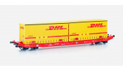 (Egyéb gyártó) 28411 MEHANO Konténerszállító teherkocsi, DHL, Sgkkms 698, DB Cargo, VI (Egyéb gyártó) 28411 MEHANO Konténerszállító teherkocsi, DHL, Sgkkms 698, DB Cargo, VI