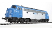 ESU 30222 Diesellok, Pullman I, Nohab MY, NEG V 170 1127, Ep V, blau/silber, Vorbildzustand um 2000, LokSound, Raucherzeuger
ESU 30222 Diesellok, Pullman I, Nohab MY, NEG V 170 1127, Ep V, blau/silber, Vorbildzustand um 2000, LokSound, Raucherzeuger