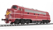 ESU 30224 Diesellok, Pullman I,Nohab MY, DSB MY 1104 , Ep III/IV, braun, Vorbildzustand um 1970, LokSound, Raucherzeuger
ESU 30224 Diesellok, Pullman I,Nohab MY, DSB MY 1104 , Ep III/IV, braun, Vorbildzustand um 1970, LokSound, Raucherzeuger