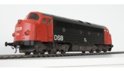 ESU 30228 Diesellok, Pullman I,Nohab MY, DSB MY 1152, Ep IV/V, rot/schwarz, Vorbildzustand um 1987, LokSound, Raucherzeuger
