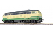ESU 31008 Diesellok, H0, BR 218, 218 396 Brohltalbahn, beige/grün, Ep VI, Vorbildzustand um 2018, Sound+Rauch, DC/AC
