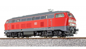 ESU 31017 Dízelmozdony, BR 218, 218 414 DB, verkehrsrot, Ep VI, Vorbildzustand um 2017, Sound+Rauch, DC/AC ESU 31017 Dízelmozdony, BR 218, 218 414 DB, verkehrsrot, Ep VI, Vorbildzustand um 2017, Sound+Rauch, DC/AC