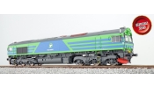 ESU 31079 Dízelmozdony, H0, Class 66, TGOJ T66 714, blau-grün, EP VI, Vorbildzustand um 2010, LokSound, Raucherzeuger, DC/AC ESU 31079 Dízelmozdony, H0, Class 66, TGOJ T66 714, blau-grün, EP VI, Vorbildzustand um 2010, LokSound, Raucherzeuger, DC/AC