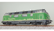 ESU 31082 Dízelmozdony, BR V200, 220 053 Brohltalbahn, 2013, zöld, VI, DCC-hangos, füstölővel, DC/AC