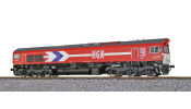 ESU 31362 Diesellok H0, C66, DE 672 HGK, Ep VI, Vorbildzustand um 2014, verkehrsrot, Sound+Rauch, DC/AC