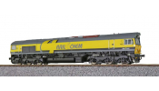 ESU 31364 Diesellok H0, C66, 6602 Rail4Chem, Ep VI, Vorbildzustand um 2014, grau/gelb, Sound+Rauch, DC/AC