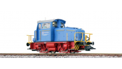 ESU 31431 Diesellok, H0, KG230,  ThyssenKrupp, blau, Ep V, Vorbildzustand um 2004, LokSound, Raucherzeuger, Rangierkupplung, DC/AC