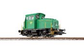 ESU 31438 Diesellok, H0, KG230, V19 BP, grün, Ep V, Vorbildzustand um 2005, LokSound, Raucherzeuger, Rangierkupplung, DC/AC