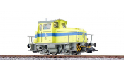 ESU 31439 Diesellok, H0, KG230, 26 Mannesmann, gelb, Ep IV, Vorbildzustand um 1982, LokSound, Raucherzeuger, Rangierkupplung, DC/AC