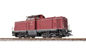 ESU 31572 Dízelmozdony, V100.10, 211 058 DB, altrot, Ep IV, Vorbildzustand um 1982, LokSound, Rauch, Kupplung DC/AC