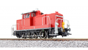 ESU 31742 Dízelmozdony, V60, 362 614 DB, verkehrsrot, Ep VI, Vorbildzustand um 2014, LokSound, Rauch, Kupplung DC/AC ESU 31742 Dízelmozdony, V60, 362 614 DB, verkehrsrot, Ep VI, Vorbildzustand um 2014, LokSound, Rauch, Kupplung DC/AC