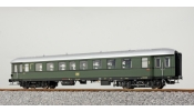 ESU 36139 Eilzugwagen, H0, DB, III, B4ye-36/50, 73644-Ffm, Flaschengrün , Weißaluminium , Ep III, DC ESU 36139 Eilzugwagen, H0, DB, III, B4ye-36/50, 73644-Ffm, Flaschengrün , Weißaluminium , Ep III, DC