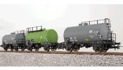 ESU 36200 Kesselwagen 3er Set, H0, Deutz, IVG, 5 531 705, grau, 5 531 608, grün, 5 594 339, grau, Ep III, DC ESU 36200 Kesselwagen 3er Set, H0, Deutz, IVG, 5 531 705, grau, 5 531 608, grün, 5 594 339, grau, Ep III, DC