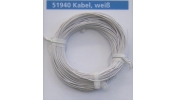 ESU 51940 Extra flexibilis vezeték, d=0.5 mm, AWG36, 2 A, 10 m, fehér