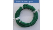 ESU 51945 Extra flexibilis vezeték, d=0.5 mm, AWG36, 2 A, 10 m, zöld