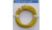 ESU 51947 Extra flexibilis vezeték, d=0.5 mm, AWG36, 2 A, 10 m, sárga