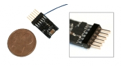 ESU 54688 LokPilot micro V4.0, multiprotokoll dekóder, MM/DCC/SX, 6-tűs, NEM 651 kábel nélkül ESU 54688 LokPilot micro V4.0, multiprotokoll dekóder, MM/DCC/SX, 6-tűs, NEM 651 kábel nélkül