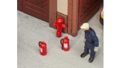 FALLER 180950 6 Feuerlöscher und 2 Hydrante
