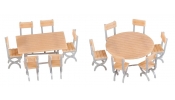 FALLER 180957 2 Tische und 12 Stühle