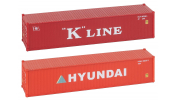 FALLER 182055 40 Container K-LINE und HYUN FALLER 182055 40 Container K-LINE und HYUN