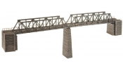 FALLER 222578 Rácsos híd, pillérrel (2 db, 418 mm/db) (patinázott)