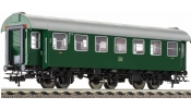 FLEISCHMANN 509901 Személykocsi, 2. osztály, B3yg761, háromtengelyes Umbauwagen, zárfénnyel, DB, III FLEISCHMANN 509901 Személykocsi, 2. osztály, B3yg761, háromtengelyes Umbauwagen, zárfénnyel, DB, III