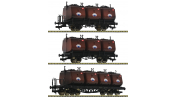 FLEISCHMANN 526505 3-tlg. Set Kohlekübelwagen, Niederschlesisches Steinkohlen-Syndikat (Teil 1) FLEISCHMANN 526505 3-tlg. Set Kohlekübelwagen, Niederschlesisches Steinkohlen-Syndikat (Teil 1)