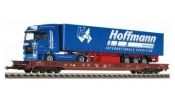 FLEISCHMANN 5275 RoLa teherkocsi, DB-AG, betétkocsi, Hoffmann Spedition kamionnal FLEISCHMANN 5275 RoLa teherkocsi, DB-AG, betétkocsi, Hoffmann Spedition kamionnal