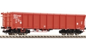 FLEISCHMANN 528002 Rolótetős négytengelyes nyitott teherkocsi, DB-AG, verkehrsrot FLEISCHMANN 528002 Rolótetős négytengelyes nyitott teherkocsi, DB-AG, verkehrsrot