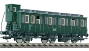 FLEISCHMANN 576501 Oldalfellépős háromtengelyes személykocsi, fékházzal, 2. osztály, DR FLEISCHMANN 576501 Oldalfellépős háromtengelyes személykocsi, fékházzal, 2. osztály, DR