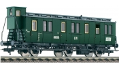 FLEISCHMANN 576601 Oldalfellépős háromtengelyes személykocsi, fékházzal, 2. osztály, DR FLEISCHMANN 576601 Oldalfellépős háromtengelyes személykocsi, fékházzal, 2. osztály, DR