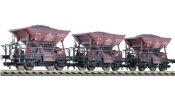 FLEISCHMANN 581213 Önürítős teherkocsi készlet, TALBOT, DB