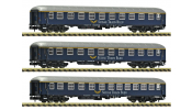 FLEISCHMANN 6260078 3er Set Personenwagen Suisse Train Bleue