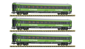 FLEISCHMANN 6260086 3er Set Personenwagen Flixtrain #2 FLEISCHMANN 6260086 3er Set Personenwagen Flixtrain #2